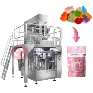 YB-210 Multifunctionele Stand-Up Rits Zak Verpakking Gummy Candy Pre-Made Zakzak Verpakking Vulmachine