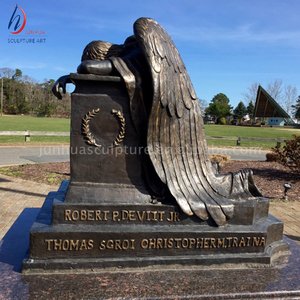 Stone Marble Weeping <strong>Angel</strong> Monuments <strong>Headstones</strong> for Sale - Product Image 4
