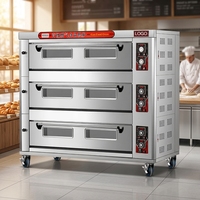 Four à gaz industriel pour boulangeries domestiques, four grille-pain, équipement de boulangerie, 1/2/3 niveaux en option