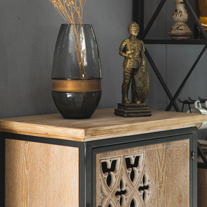 Armoires <span class=keywords><strong>d</strong></span>écoratives et <span class=keywords><strong>ancien</strong></span> buffet en bois massif de style rétro américain avec finition antique pour salons, boutiques de desserts et vestiaires - Product Image 5