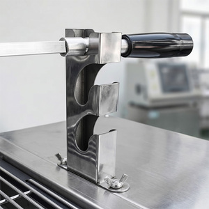 Barbecue extérieur en acier inoxydable avec rôtissoire, style chypriote, foyer et couvercle, pour parrilla sud-américaine - Product Image 2