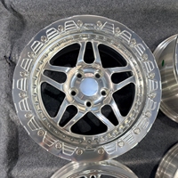 Jantes arrière Beadlock en alliage d'aluminium forgé sur mesure, entraxes 5x114.3 5x120, dimensions 18x5 17x4, neuves, garantie 5 ans, pour Drag Racing Muscle