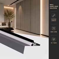Éclairage LED linéaire invisible pour armoires, panneaux muraux en bois, couloirs, escaliers, design architectural écologique en plastique YB3021-44