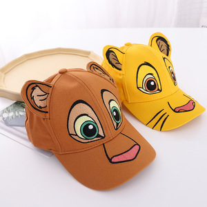 Venta al por mayor lindo <span class=keywords><strong>Tigre</strong></span> niños gorra de alta calidad de algodón de dibujos animados animales sombreros bordados gorra de béisbol personalizada para niño niña - Product Image 2