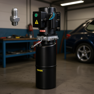 110V 2.64 gallons unité de puissance hydraulique monté sur véhicule Auto Shop réparation voiture ascenseur quatre poteaux ascenseur Auto palan pour voiture à benne basculante ascenseur - Product Image 2