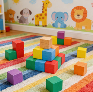 Blocs de construction en forme de <span class=keywords><strong>cube</strong></span> arc-en-ciel en gros, jouet éducatif unisexe à faire soi-même, <span class=keywords><strong>cube</strong></span> de 3 cm, pour l'apprentissage de la pensée spatiale des enfants - Product Image 4