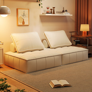 Tofu Block Sofa Square Tufted Foam Filled Single Size Living Room Bedroom Use - Product Image 2