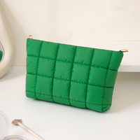 Sac cosmétique à grille à bulles de grande capacité, organiseur de voyage, trousse de maquillage avec fermeture éclair lisse