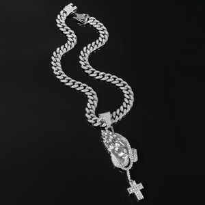 2026 Hot Selling Popular Design Hiphop Retro Alloy <b>Cross</b> Pendant Necklace Personalized Men's Necklaces Fashion Jewelry Wholesale - Product Image 2