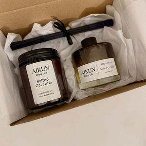 AIKUN Hand Poured Long Lasting Soy Wax Scented Candle <b>Reed</b> <b>Diffuser</b> Aromatherapy <b>for</b> Home Bedroom Living Room Wholesale Gift - Product Image 2
