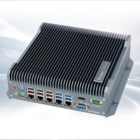 DC 12V Input daya tanpa kipas Mini PC industri untuk skenario aplikasi industri dan komersial