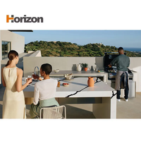 Dalle de pierre de quartz Horizon 93% cristal de quartz naturel composite matériau de construction durable pour comptoir de surface d'îlot de cuisine