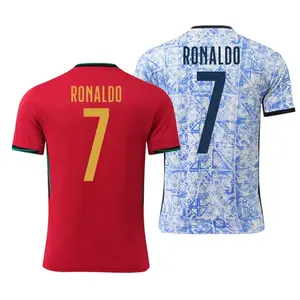 Custom20242025ヨーロッパポルトガルサッカーシャツロナウドサッカーシャツCR7代表チームのサッカージャージのオリジナルデザイン