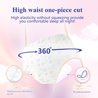 Pantalon menstruel jetable en coton doux pour femmes Couche menstruelle ailée respirante avec serviette hygiénique à haute absorption
