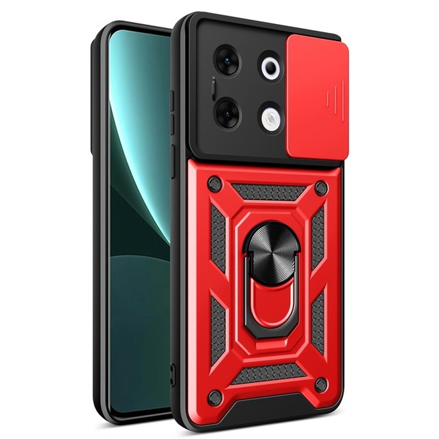 Shockproof Camera Lens Protective Kickstand Metal Ring Holder Phone Case for Infinix Zero 30 5G Spark 20 Pro Plus