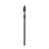 Foret à ongles professionnel en diamant, forme cylindrique pointue, 3,0 mm, noir + vert, outils de manucure en vrac pour salon, très abordable