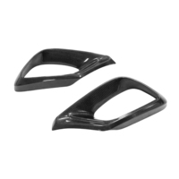 Kits de carrosserie en fibre de carbone pour Mercedes Benz Classe S W222 S63 LCI 2017- 2020 Diffuseur de lèvre avant Spoiler Fog Cover Fender Trim