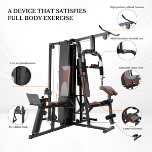 Équipement de musculation multifonctionnel professionnel personnalisable pour la maison, système de croisement de câbles en métal, entraîneur de force JDM unisexe 150 kg - Product Image 3