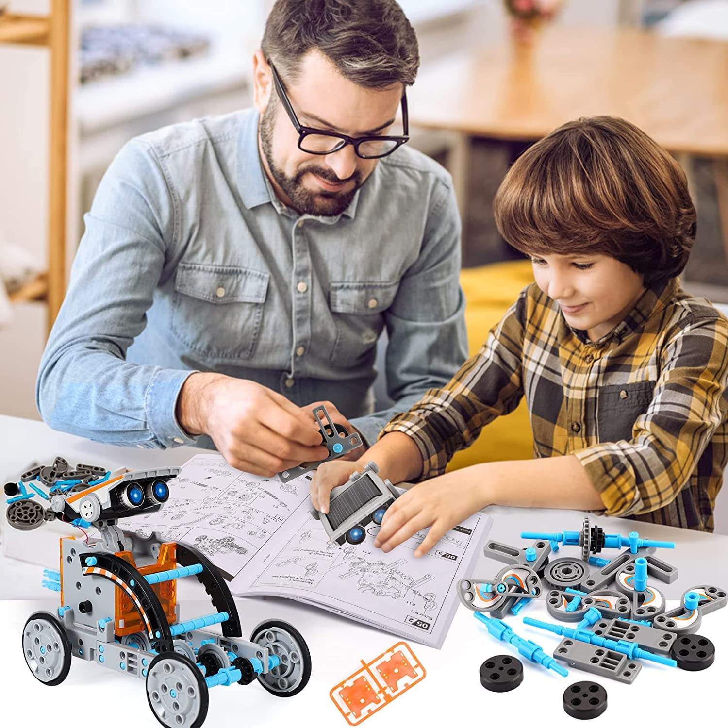 Manual Pdf Download STEM Toys Solar Robot Kit 12-in-1 Construction