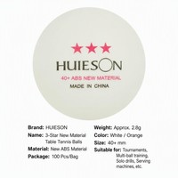 Pelotas de Tenis de Mesa HUIESON 3 Estrellas, 50/100 Unidades, ABS 40+, Material Nuevo, Duraderas, para Entrenamiento Diario
