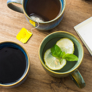 Vente en gros Tasse en céramique rétro transformée au four de style japonais Tasse en céramique créative pour restaurants à domicile et fêtes - Product Image 3