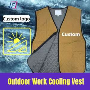 เสื้อกั๊กระบายความร้อนระเหยสีน้ำตาลผ้าไนลอนแห้งเร็วและระบายอากาศได้ดีเหมาะสำหรับงานกลางแจ้งตัดไม้และสำรวจ - Product Image 2