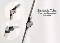 Lampe de bureau LED sans fil pliable et rechargeable, à intensité tactile, flexible, design contemporain, CRI 90 élevé, pour lecture et table.