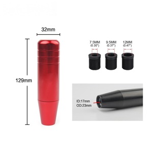 Poignée de levier de vitesses de course en alliage d'aluminium Mrhello 129 mm universelle pour voiture avec 3 adaptateurs - Product Image 1