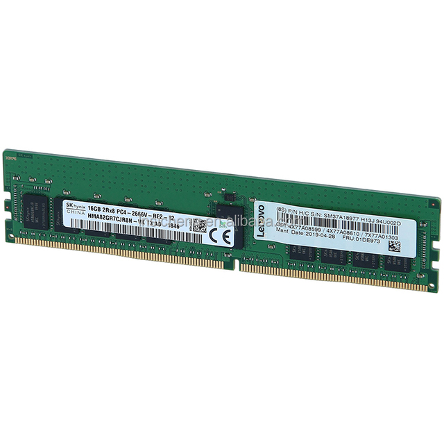 Original for Lenovo DDR4 16 GB 2666MHz 2RX8 PC4 Memory RAM New and in Stock for Server Applications