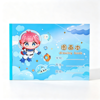 Carnet de dessin A4, 28 feuilles, papier vierge, motifs de dessins animés mignons, carnet de croquis pour enfants, papeterie scolaire, vente en gros