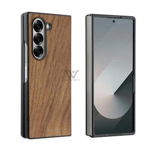 삼성 Z 폴드 플립 7 나무 전화 케이스 단단한 나무 공예 하드 케이스 빈티지 스타일 탄소 섬유 및 목재 전화 커버에 대한 신제품 - Product Image 4