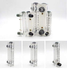 パネル空気40l 5-300l/minアクリルエチレンロタメータフローメーター流量計液体ガス測定用レギュレータ付き - Product Image 2