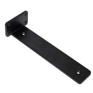 Hochbelastbare 6-Zoll Schwarze L-förmige Regalhalterung Schwerlast für Schweberegale Hochwertige Blechbearbeitung <span class=keywords><strong>China</strong></span> - Product Image 4