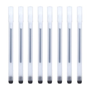 Stylo gel transparent givré, corps en plastique, pointe fine, outil d'écriture pour le bureau et l'école - Product Image 5