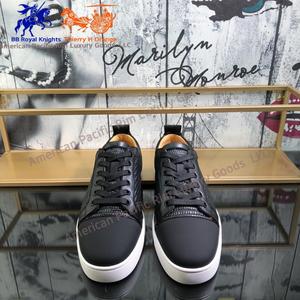 Chaussures de course et de marche pour hommes Christians, chaussures de sport élégantes et design avec doublure en cuir véritable, fermeture à lacets, Louboutins - Product Image 2