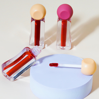 AKIACO Vendeur en gros en gros Huile de maquillage Set de baume à lèvres transparent végétalien biologique Base brillante Tubes de marque privée Brillant à lèvres repulpant