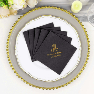 Serviettes de table en papier Airlaid avec pochette pour couverts imprimée, style Airland, carrées, 4 plis - Product Image 3