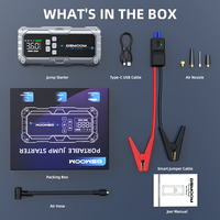 12V Mini multifungsi mobil Starter lompatan Power Bank Kit kompresor udara puncak dengan pompa udara ban untuk sepeda motor