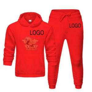 Conjunto Deportivo Personalizado Unisex, Sudadera con Capucha, Informal, para Gimnasio, de Felpa, Transpirable, Color Sólido - Product Image 4
