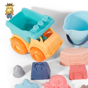 Ensemble de jouets de plage souples en PE pour enfants, 13 pièces, avec seau, arrosoir, moules d'animaux marins et sac à dos, pour jeux de sable d'été en extérieur - Product Image 3