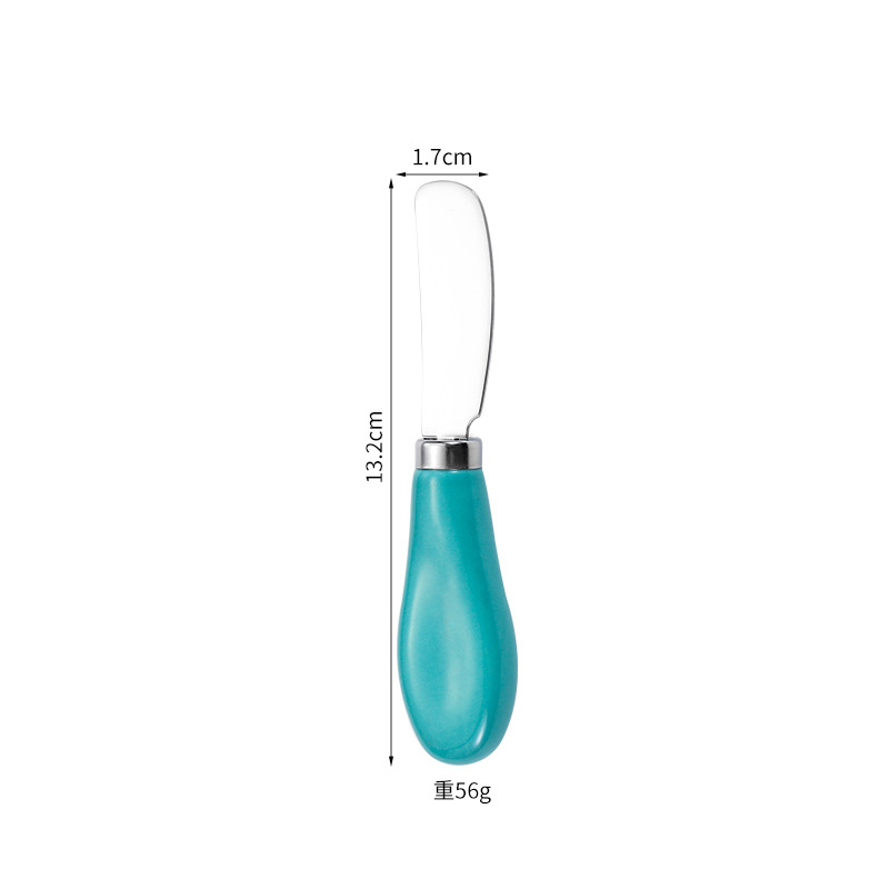 Cuchillo para mantequilla con mango de cerámica azul 430