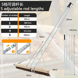 Huamaoji Nouveaux outils de jardinage les plus vendus : Ramasseur de feuilles en acier inoxydable, Râteau à feuilles, Collecteur de feuilles - Product Image 2