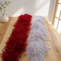 Boas en plumes d'autruche teintes sur mesure à 8 couches, directement de l'usine, décorations en plumes pour costumes de scène, de danse et tenues de carnaval