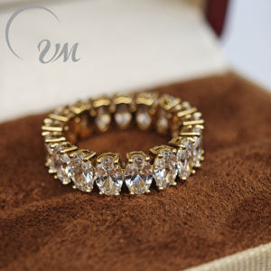 Bague en alliage de cobalt-chrome plaqué or 18 carats moderne UM Jewelry, vente en gros, unisexe/hommes/femmes, usage quotidien, cadeau d'anniversaire, décontracté, NGTC - Product Image 1