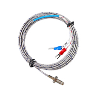 Sonde de température à vis M6/M8 OEM/ODM avec thermocouple à ressort K/E/PT100, filetage métrique et impérial en option