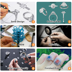 特注繊細な10K 14K <span class=keywords><strong>18K</strong></span>金エンゲージメントリングラボ成長ダイヤモンドオーバル0.3CT〜2.5CT DEF CVD HPHTラボ成長ダイヤモンドリング - Product Image 4