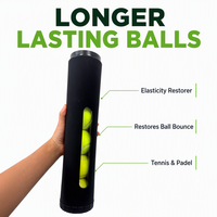 Régleur de pression de balle à contrôle précis avec double compatibilité pour tennis et padel, recharge USB pour magasin