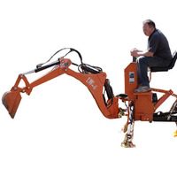 XinKai Meilleures Ventes Mini-chargeuse-pelleteuse tractable à attache 3 points Cat-1 avec pompe pour tracteurs de 12 à 25 CV à usage agricole