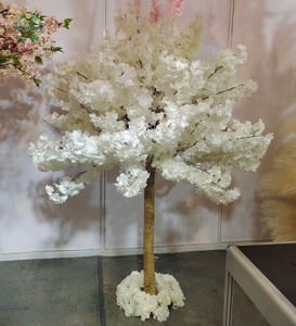<span class=keywords><strong>El</strong></span> Árbol de Flores de Cerezo Artificial de Seda Blanca en <span class=keywords><strong>el</strong></span> Centro de la Mesa se Utiliza para la Decoración en Restaurantes de Bodas de Lujo - Product Image 3