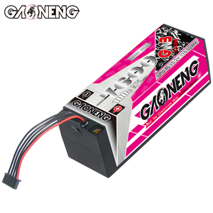 Batterie LiPo GNB GAONENG 7600MAH 4S 4S2P HV 15.2V 100C pour voiture de course RC à l'échelle 1:8, en plastique ABS, avec connecteur bullet 5mm intégré - Product Image 5